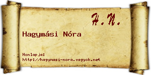 Hagymási Nóra névjegykártya